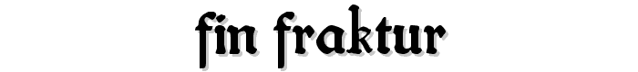 fin fraktur font